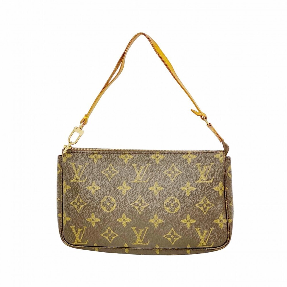 Louis Vuitton Monogram Pochette Accessoires Brown Pouch Clutch